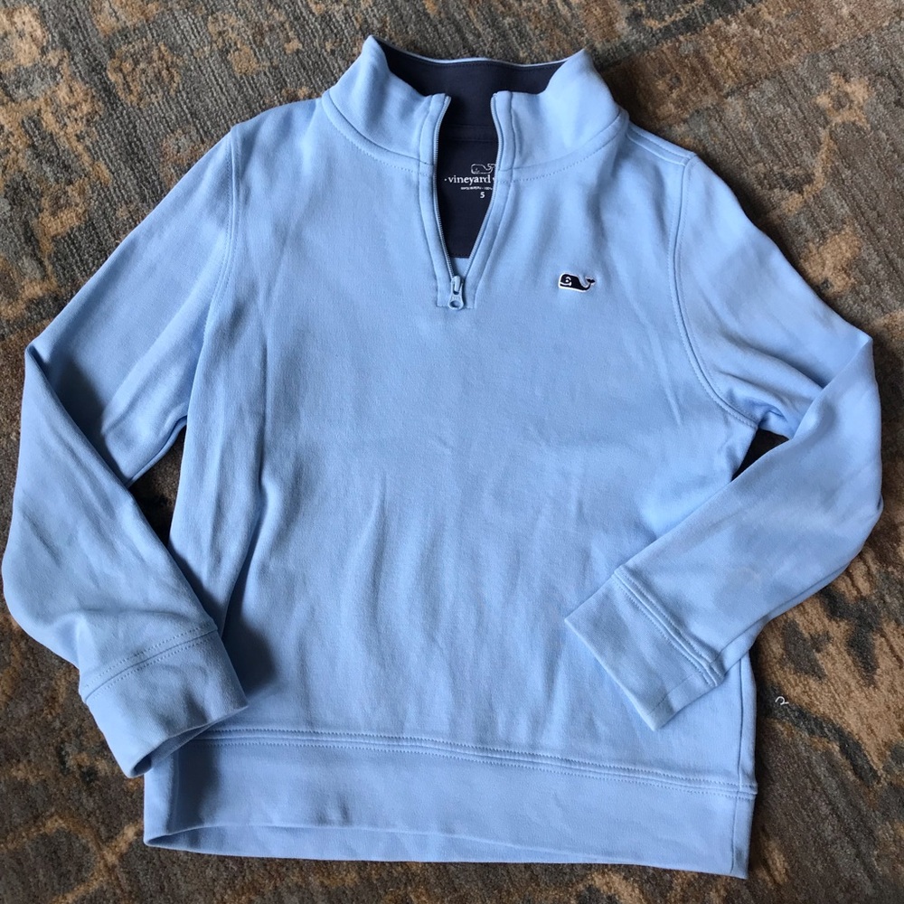Vineyard Vines boys light blue sweater Size 5